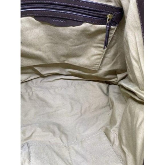 Elie Tahari Snake Print Brown Beige Leather Shoulder Bag - Picture 9 of 12